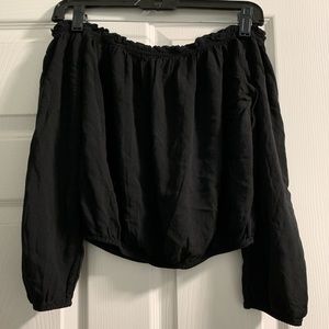Black Off-the-shoulder Brandy Melville Top